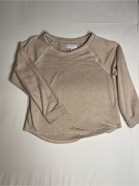 Live Love Lounge by Karen‎ Neuburgero Beige Knit Top
